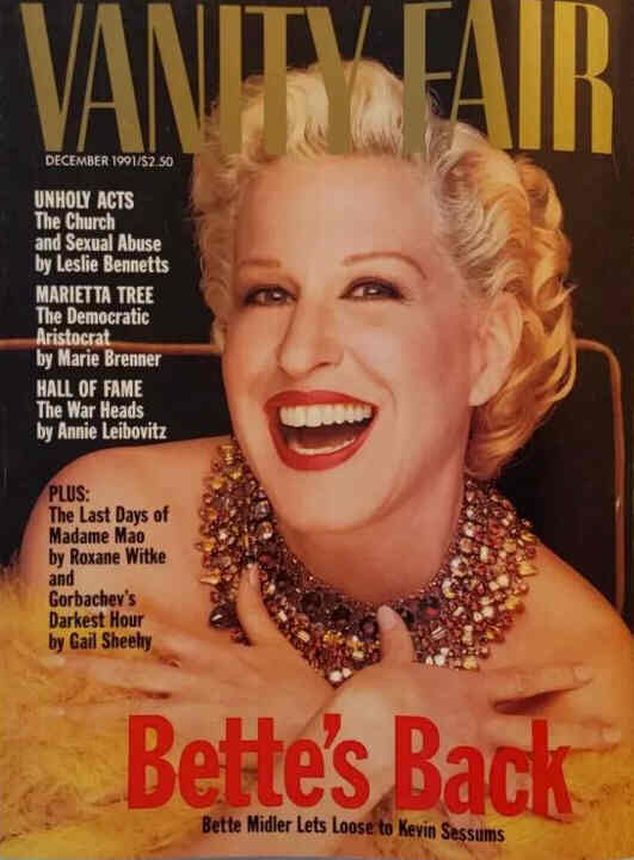 VANITY FAIR magazine side cover Issue 376 December 1991