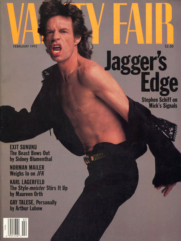 VANITY FAIR magazine side cover Issue 378 February 1992