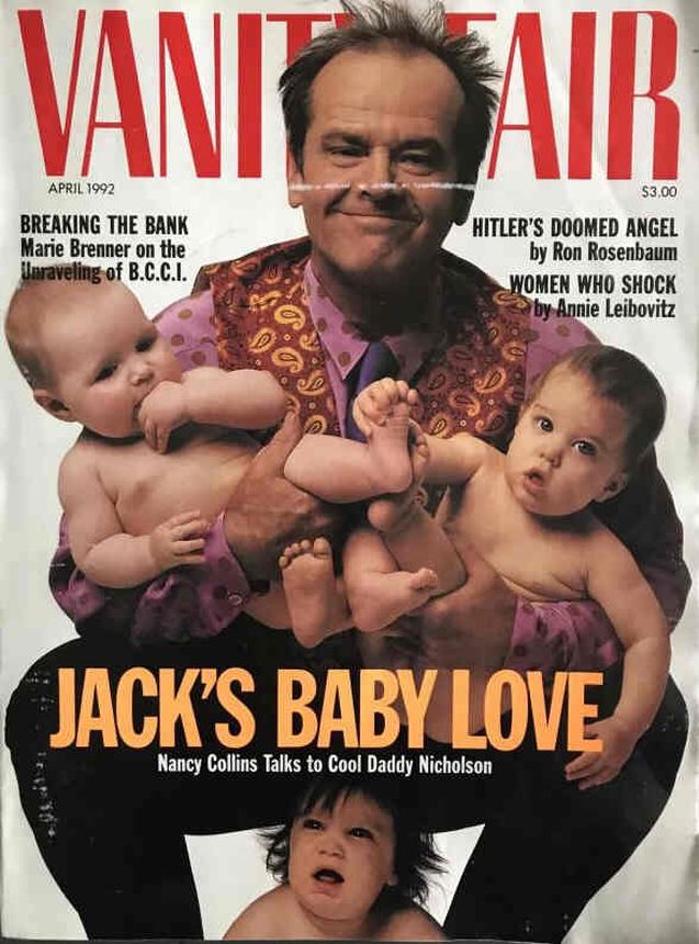 VANITY FAIR magazine side cover Issue 380 April 1992