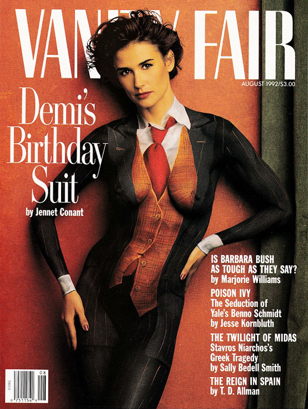 VANITY FAIR magazine side cover Issue 384 August 1992
