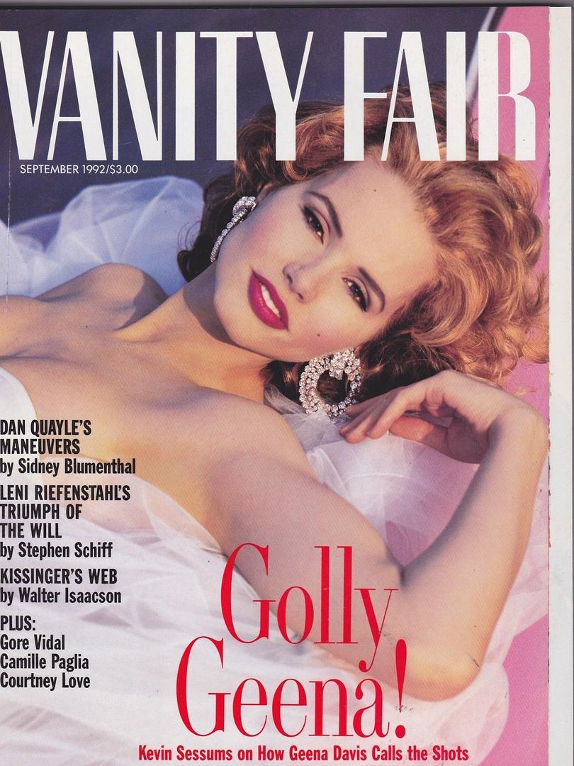 VANITY FAIR magazine side cover Issue 385 September 1992