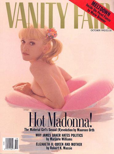 VANITY FAIR magazine side cover Issue 386 October 1992