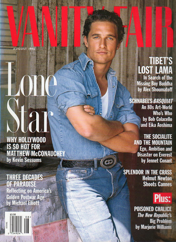 VANITY FAIR magazine side cover Issue 432 August 1996