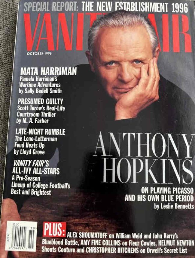 VANITY FAIR magazine side cover Issue 434 October 1996