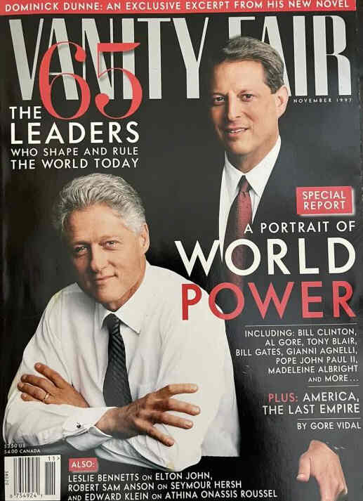 VANITY FAIR magazine side cover Issue 447 November 1997