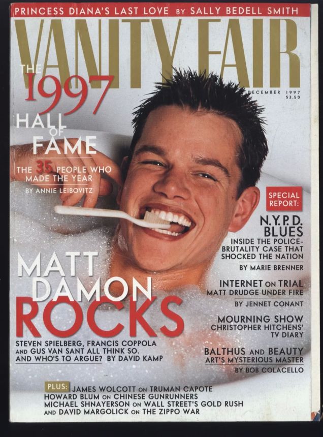VANITY FAIR magazine side cover Issue 448 December 1997