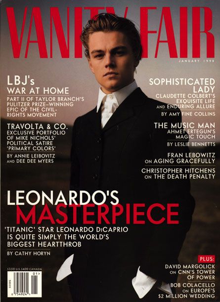 VANITY FAIR magazine side cover Issue 449 January 1998