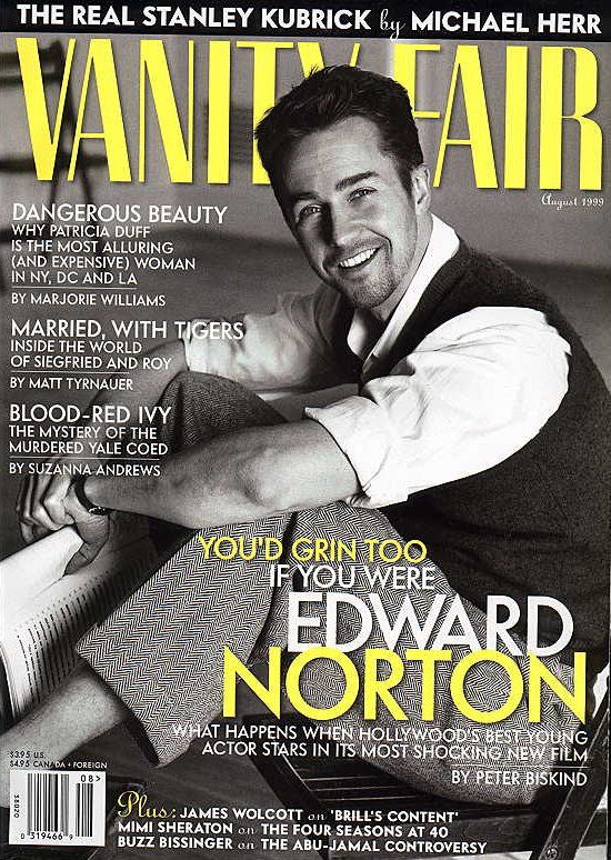 VANITY FAIR magazine side cover Issue 468 August 1999