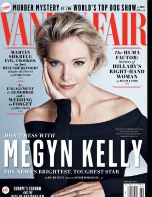 VANITY FAIR magazine side cover  February 2016