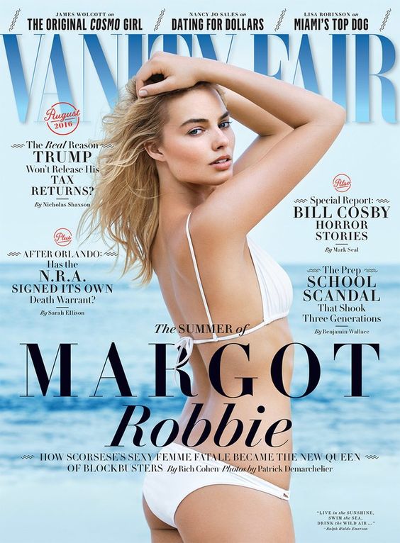 VANITY FAIR magazine side cover  August 2016