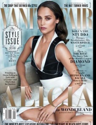 VANITY FAIR magazine side cover  September 2016