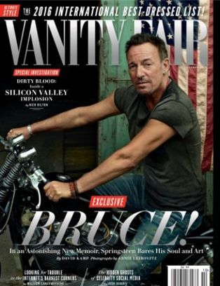 VANITY FAIR magazine side cover  October 2016