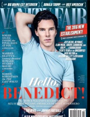 VANITY FAIR magazine side cover  November 2016