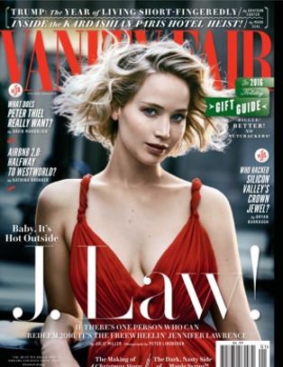 VANITY FAIR magazine side cover  Special  January 2017