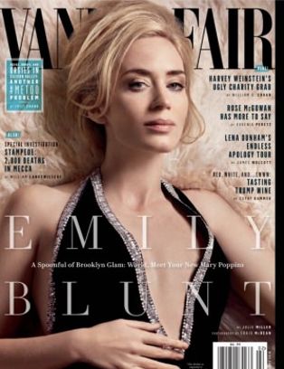 VANITY FAIR magazine side cover  February 2018