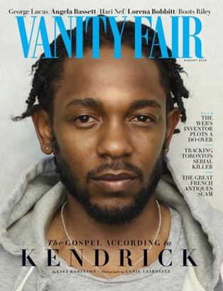 VANITY FAIR magazine side cover  August 2018