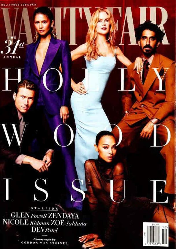 VANITY FAIR magazine side cover  December 2024/ January 2025 