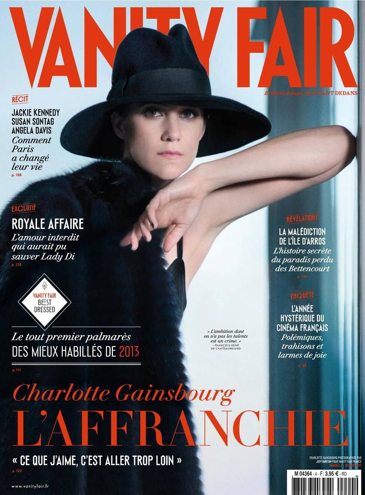 VANITY FAIR (Fr) magazine side cover Issue 4 October 2013