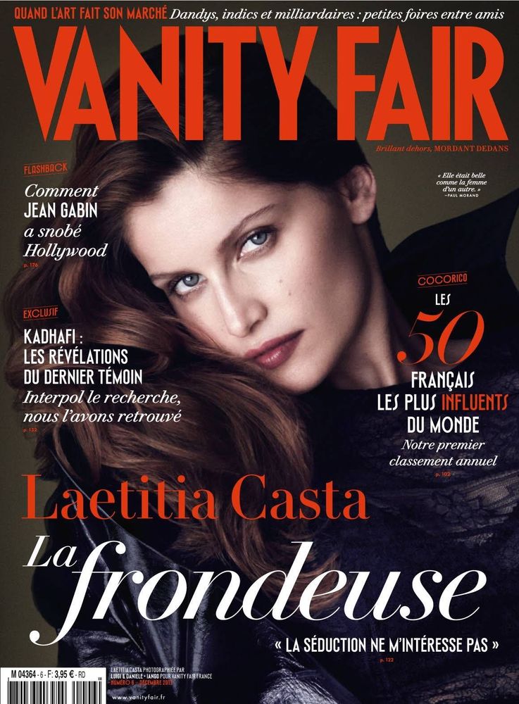 VANITY FAIR (Fr) magazine side cover Issue 6 December 2013