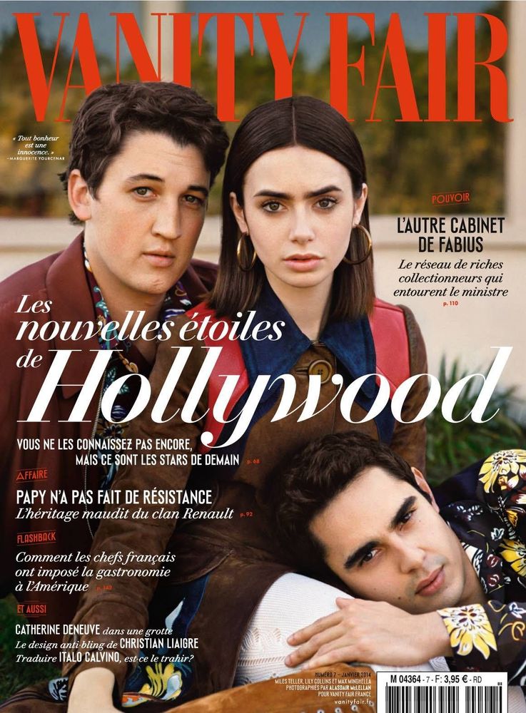 VANITY FAIR (Fr) magazine side cover Issue 7 January 2014