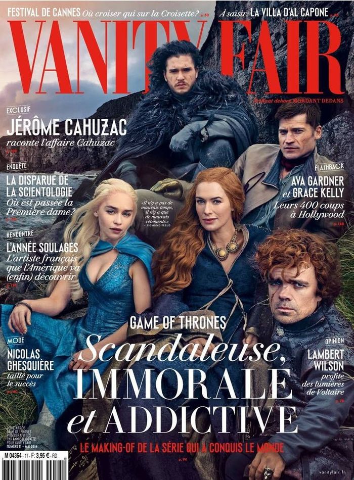 VANITY FAIR (Fr) magazine side cover Issue 11 May 2014