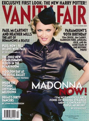 VANITY FAIR UK magazine side cover October 2002