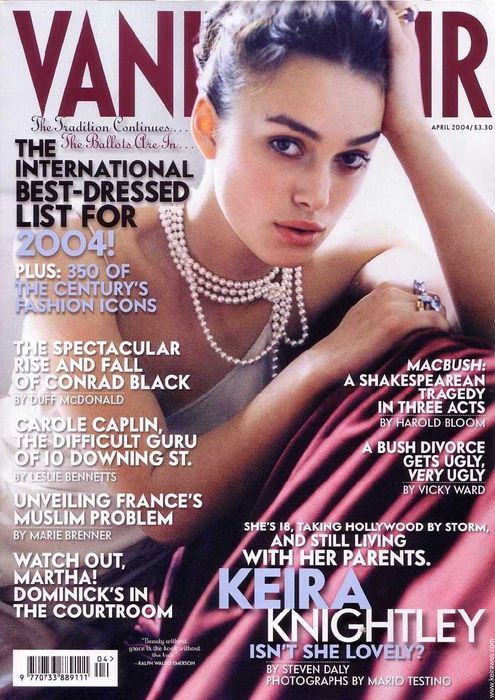 VANITY FAIR UK magazine side cover April 2004