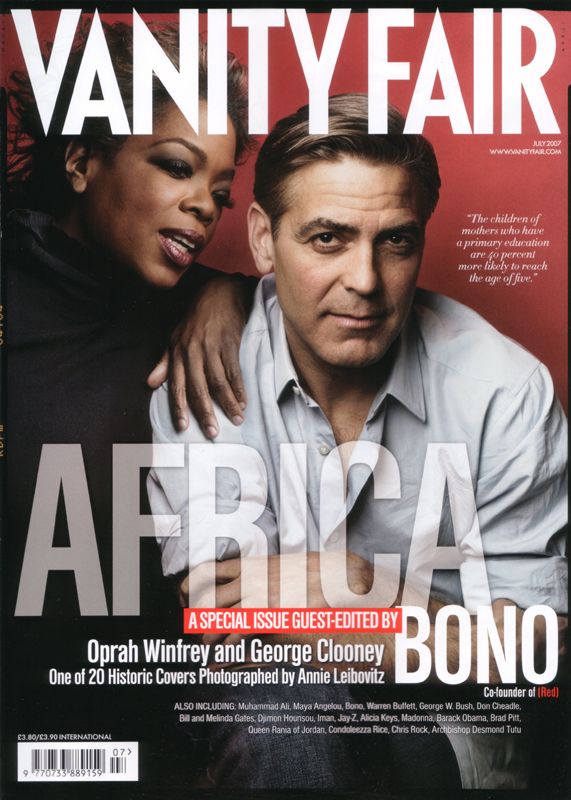 VANITY FAIR UK magazine side cover July 2007