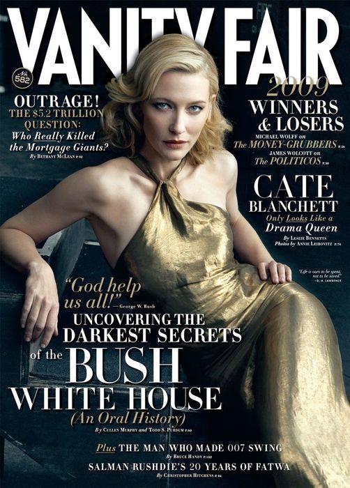 VANITY FAIR UK magazine side cover February 2009