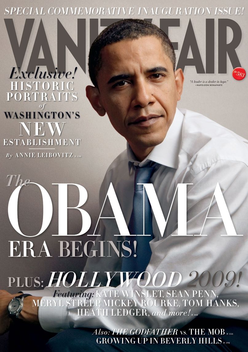 VANITY FAIR UK magazine side cover March 2009