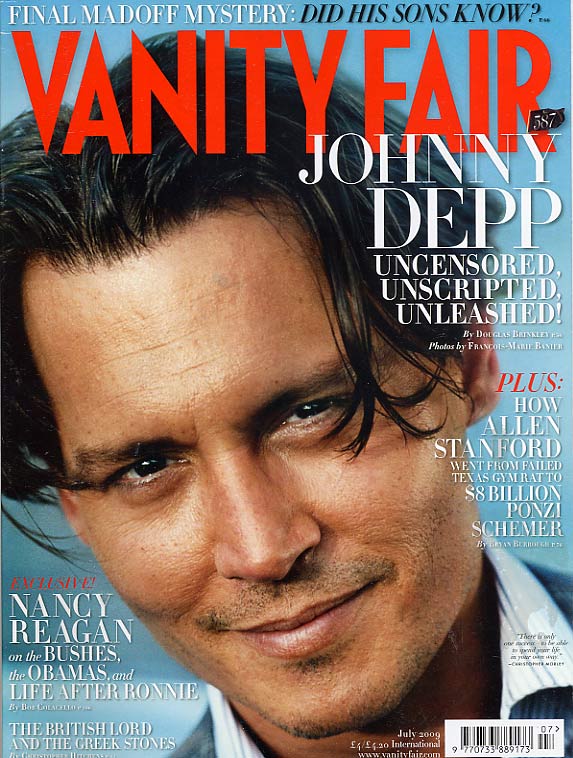 VANITY FAIR UK magazine side cover July 2009