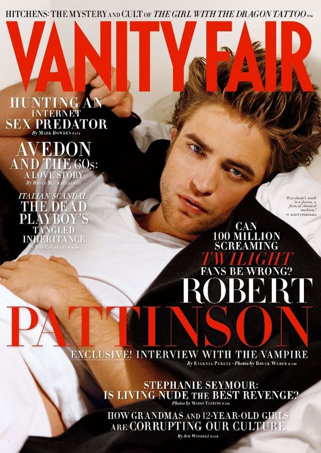 VANITY FAIR UK magazine side cover December 2009