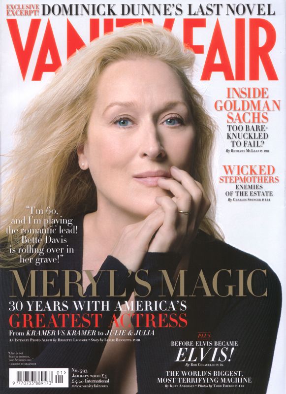 VANITY FAIR UK magazine side cover January 2010
