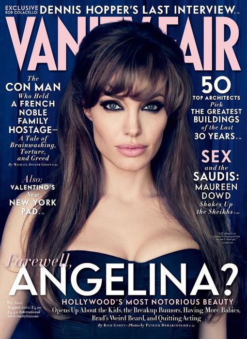 VANITY FAIR UK magazine side cover August 2010