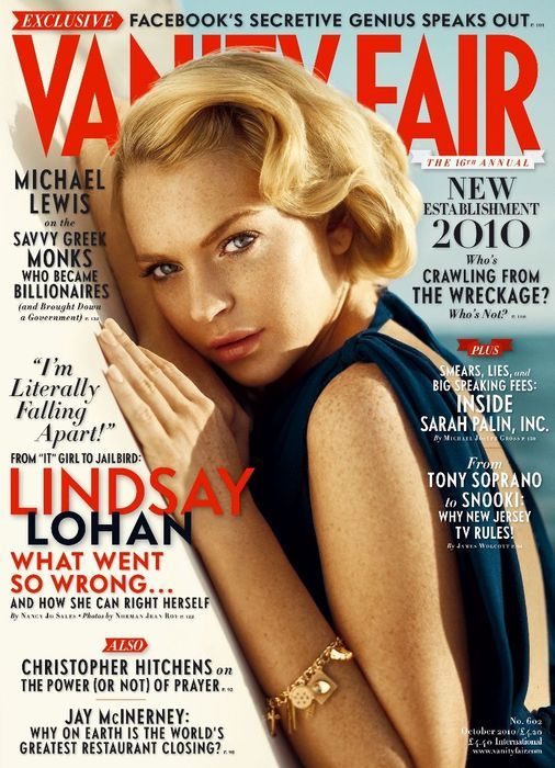 VANITY FAIR UK magazine side cover October 2010