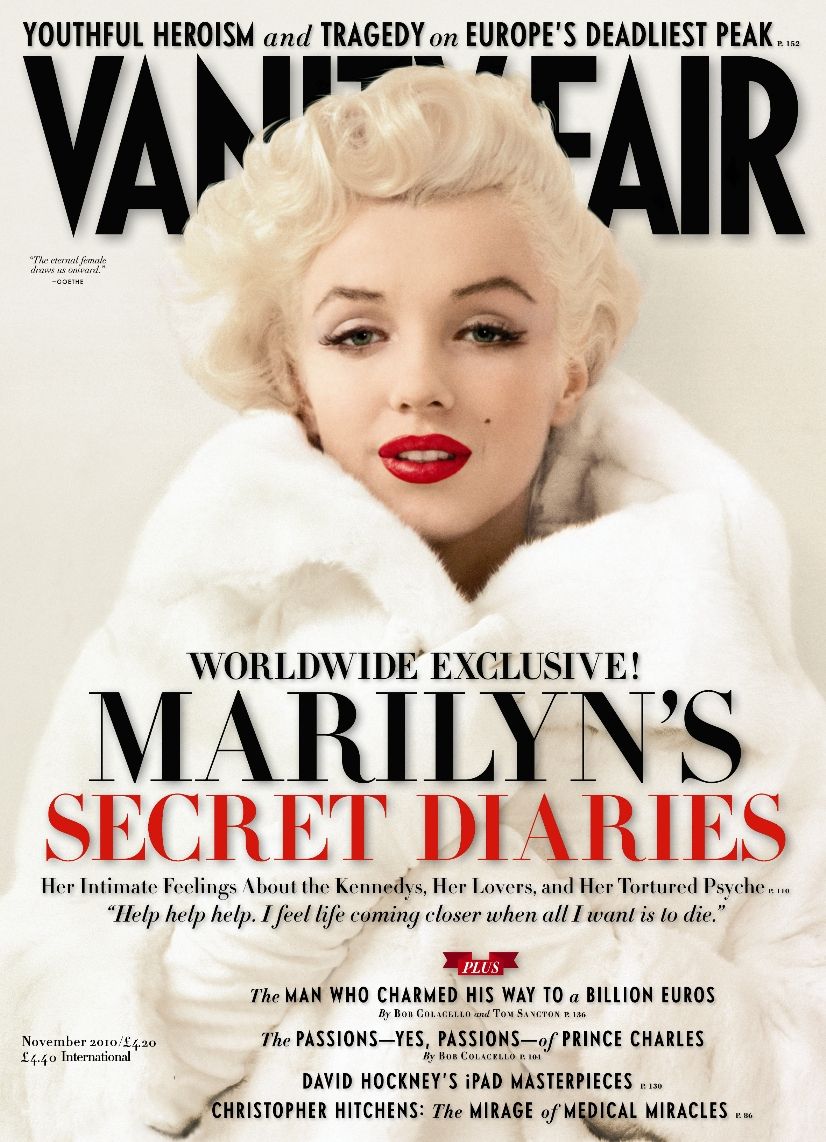 VANITY FAIR UK magazine side cover November 2010