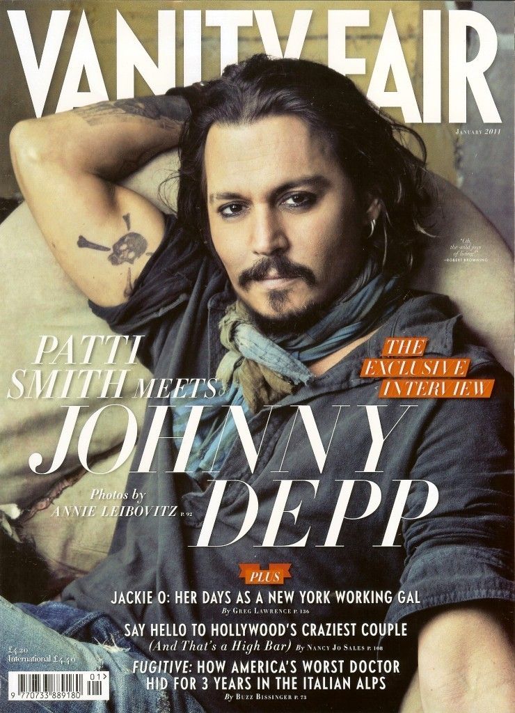 VANITY FAIR UK magazine side cover January 2011