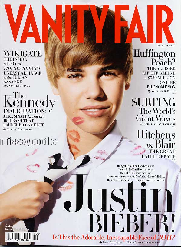VANITY FAIR UK magazine side cover February 2011