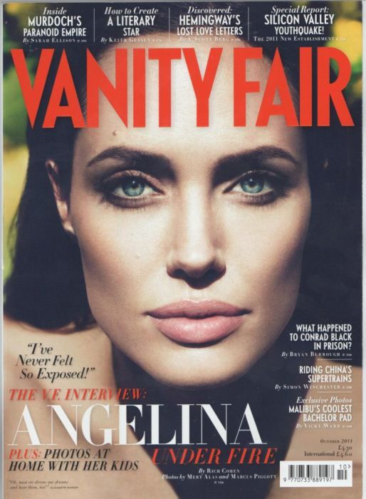 VANITY FAIR UK magazine side cover October 2011