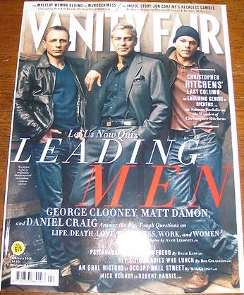 VANITY FAIR UK magazine side cover February 2012