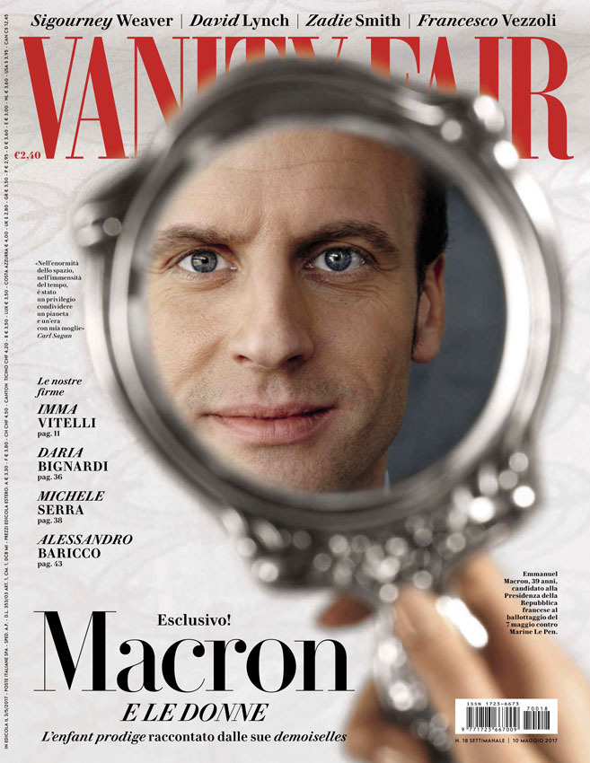 VANITY FAIR (Italy) magazine side cover Issue 18 10 May 2017