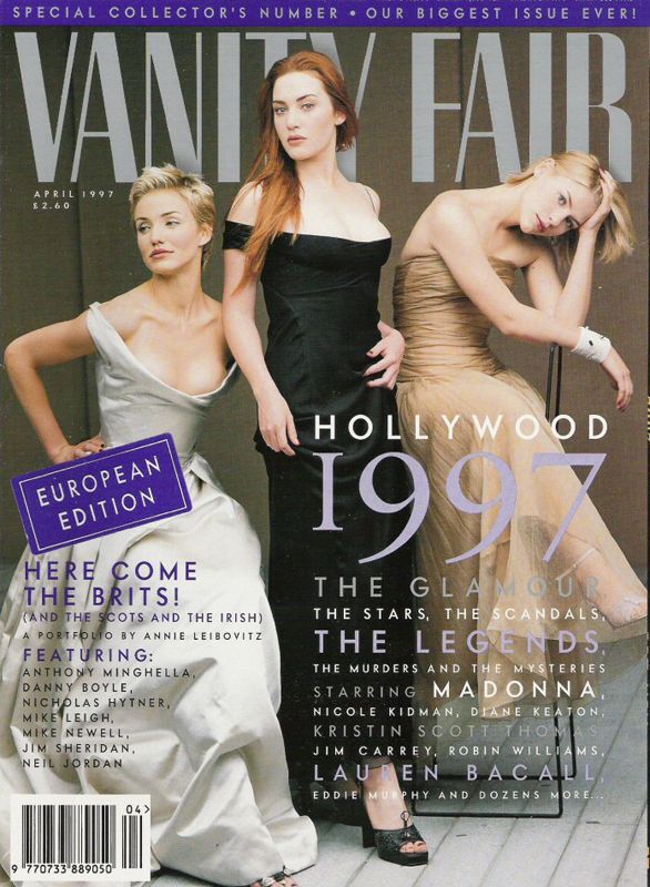 VANITY FAIR UK magazine side cover  April 1997