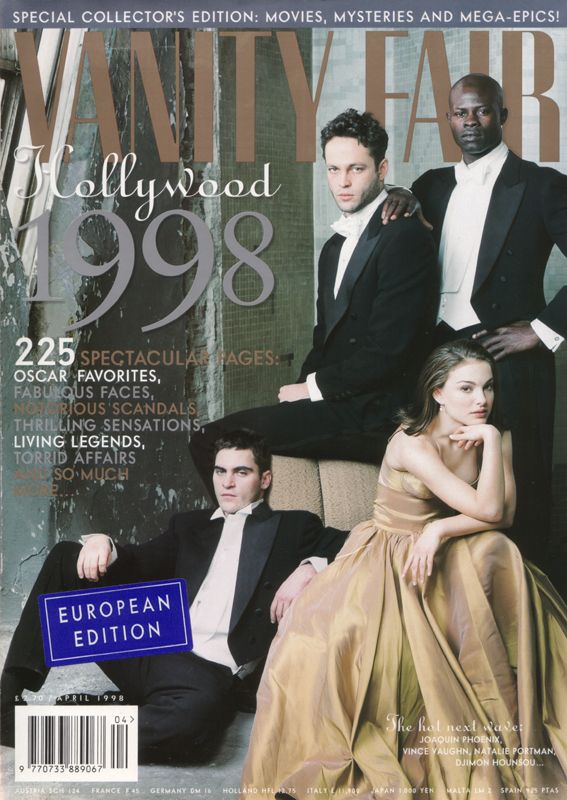 VANITY FAIR UK magazine side cover  April 1998