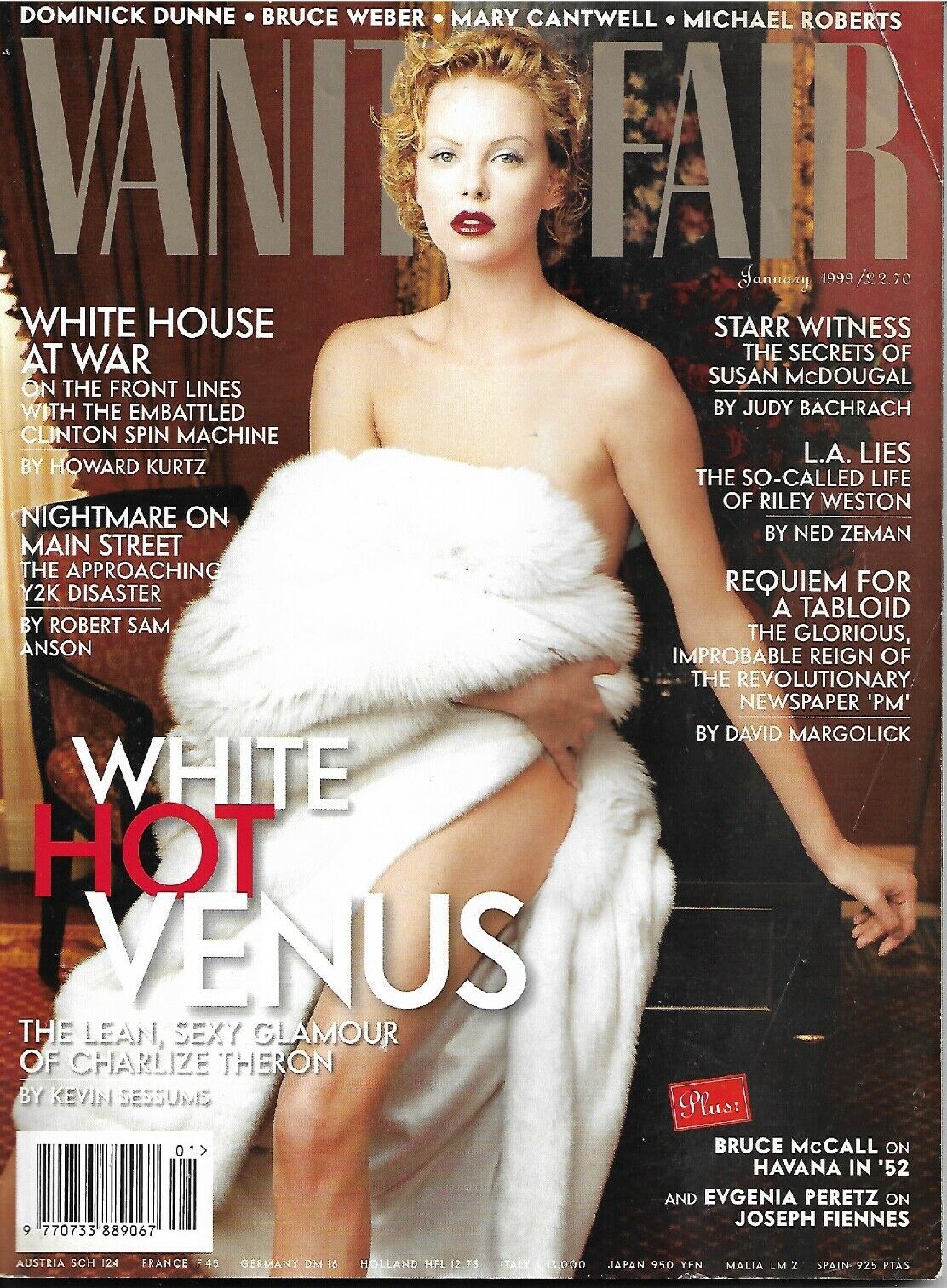 VANITY FAIR UK magazine side cover  January 1999