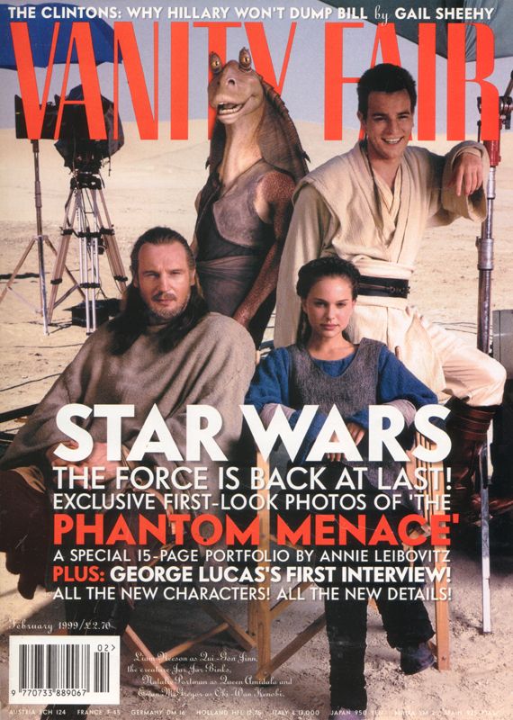 VANITY FAIR UK magazine side cover  February 1999
