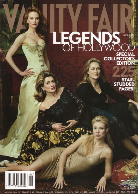 VANITY FAIR UK magazine side cover  April 2001