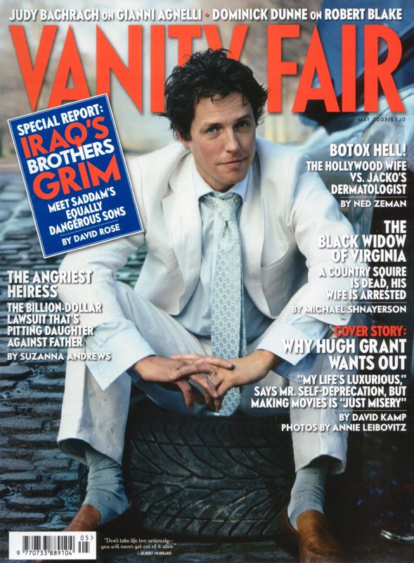 VANITY FAIR UK magazine side cover  May 2003