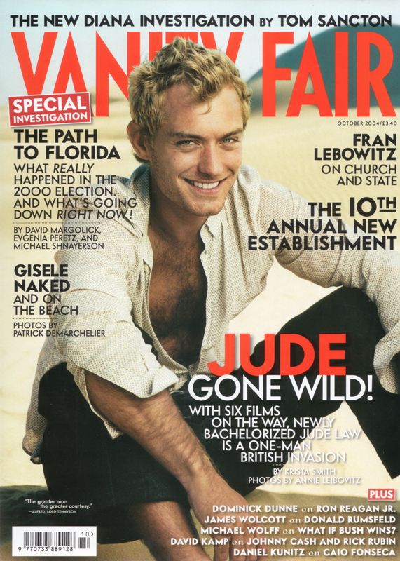 VANITY FAIR UK magazine side cover  October 2004