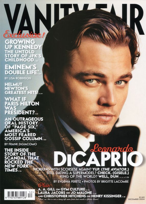 VANITY FAIR UK magazine side cover  December 2004