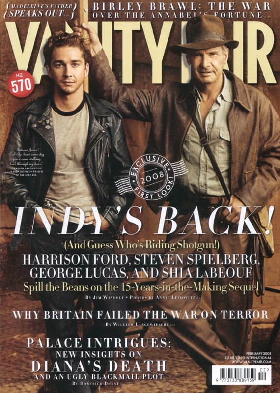 VANITY FAIR UK magazine side cover  February 2008